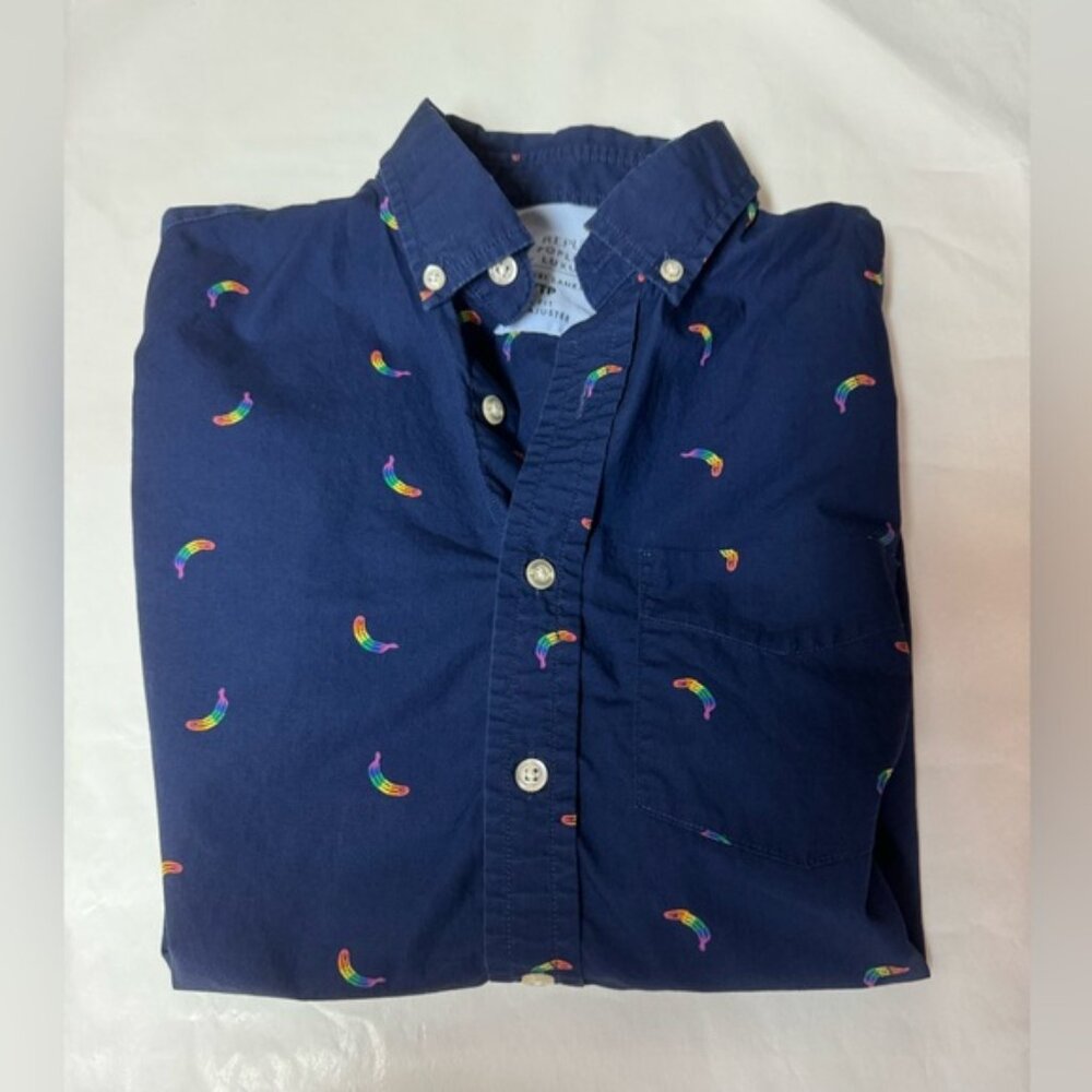 Banana Republic Lux Poplin Slim Fit Button Down Shirt Size XS - Picture 3 of 4